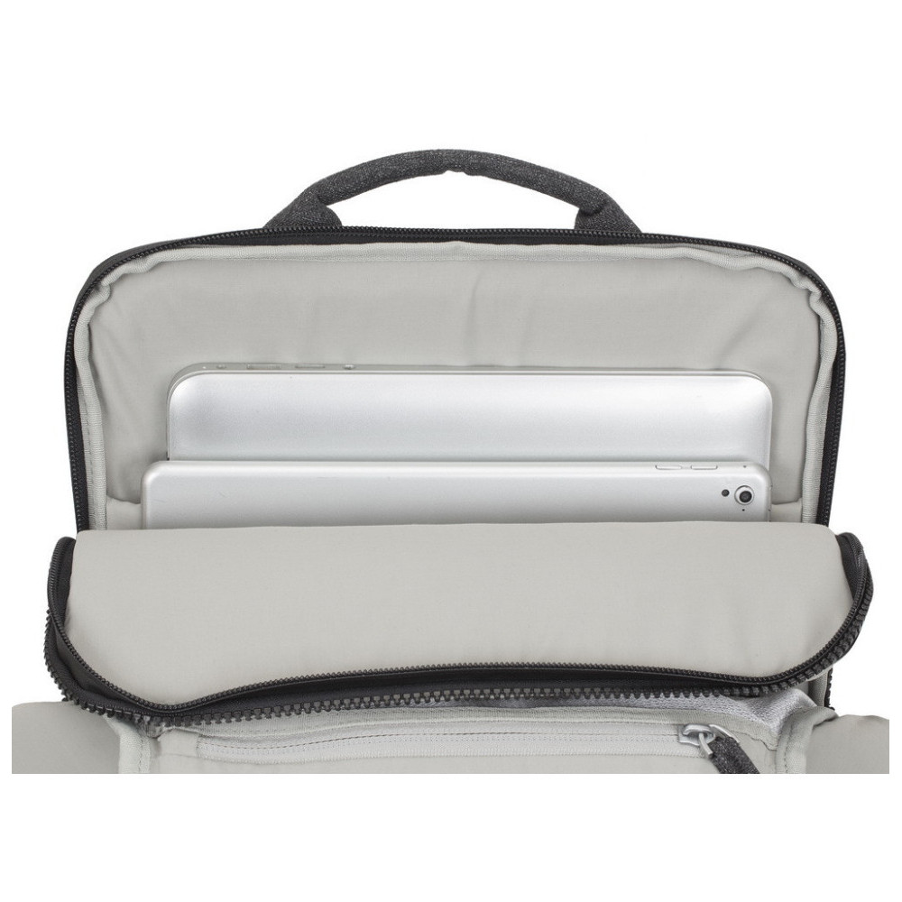  SAC À DOS RIVACASE 8861 NOIR MÉLANGE POUR ORDINATEURS PORTABLES 15