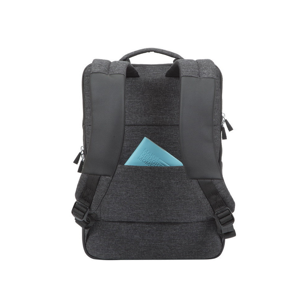  SAC À DOS RIVACASE 8861 NOIR MÉLANGE POUR ORDINATEURS PORTABLES 15