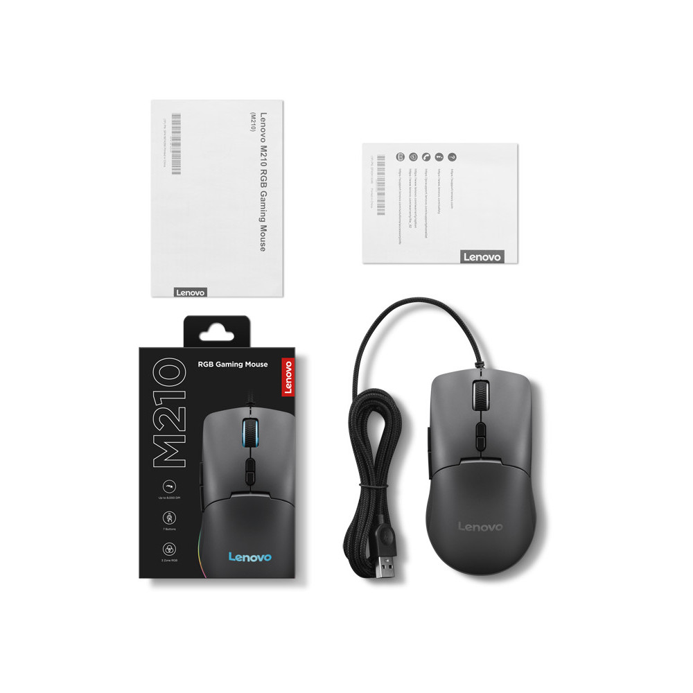  Souris de jeu Lenovo M210 RGB (GY51M74265)