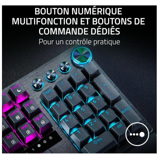  Clavier Gaming Optique Razer Huntsman V3 Pro - AZERTY (RZ03-04970500-R3F1)