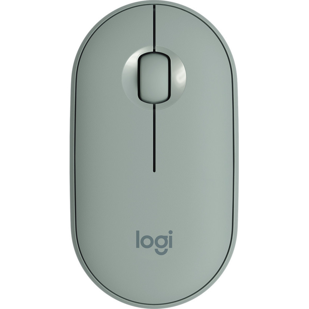 Souris sans fil Bluetooth Logitech Pebble M350 Eucalyptus (910-005720)