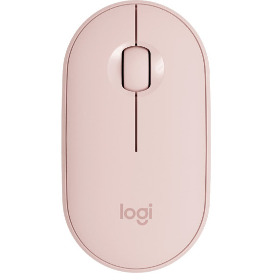 Souris sans fil Bluetooth Logitech Pebble M350 Rose (910-005717)