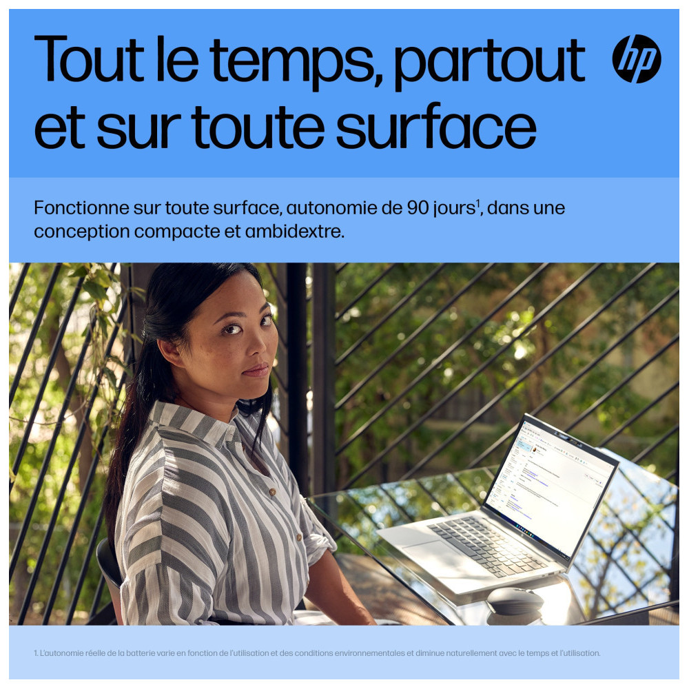  HP Souris silencieuse rechargeable 710 Souris silencieuse rechargeable HP 710  (6E6F2AA)