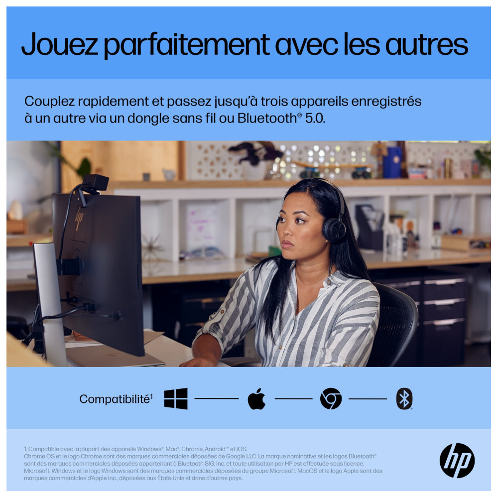  HP Souris silencieuse rechargeable 710 Souris silencieuse rechargeable HP 710  (6E6F2AA)