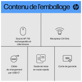  HP Souris silencieuse rechargeable 710 Souris silencieuse rechargeable HP 710  (6E6F2AA)