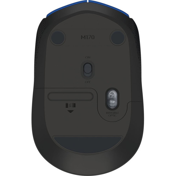  Souris sans fil Logitech M171 Bleu Noir (910-004640)