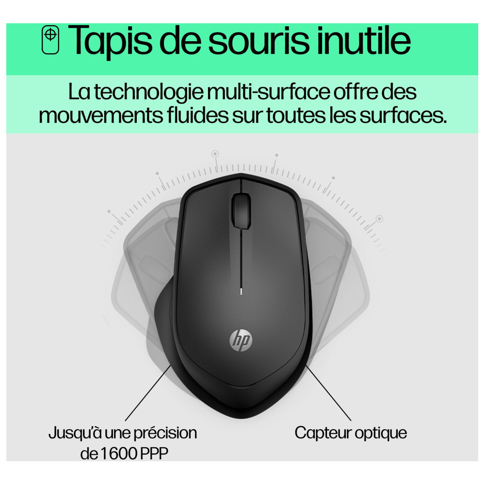  Souris sans fil silencieuse HP 280 (19U64AA)