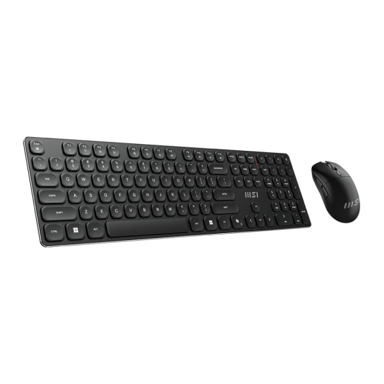  Ensemble clavier et souris sans fil MSI FORGE K210 - Qwerty (S11-43US221-Y92)