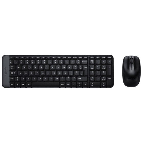 Ensemble clavier et souris sans fil Logitech MK220 - AZERTY (920-003160)