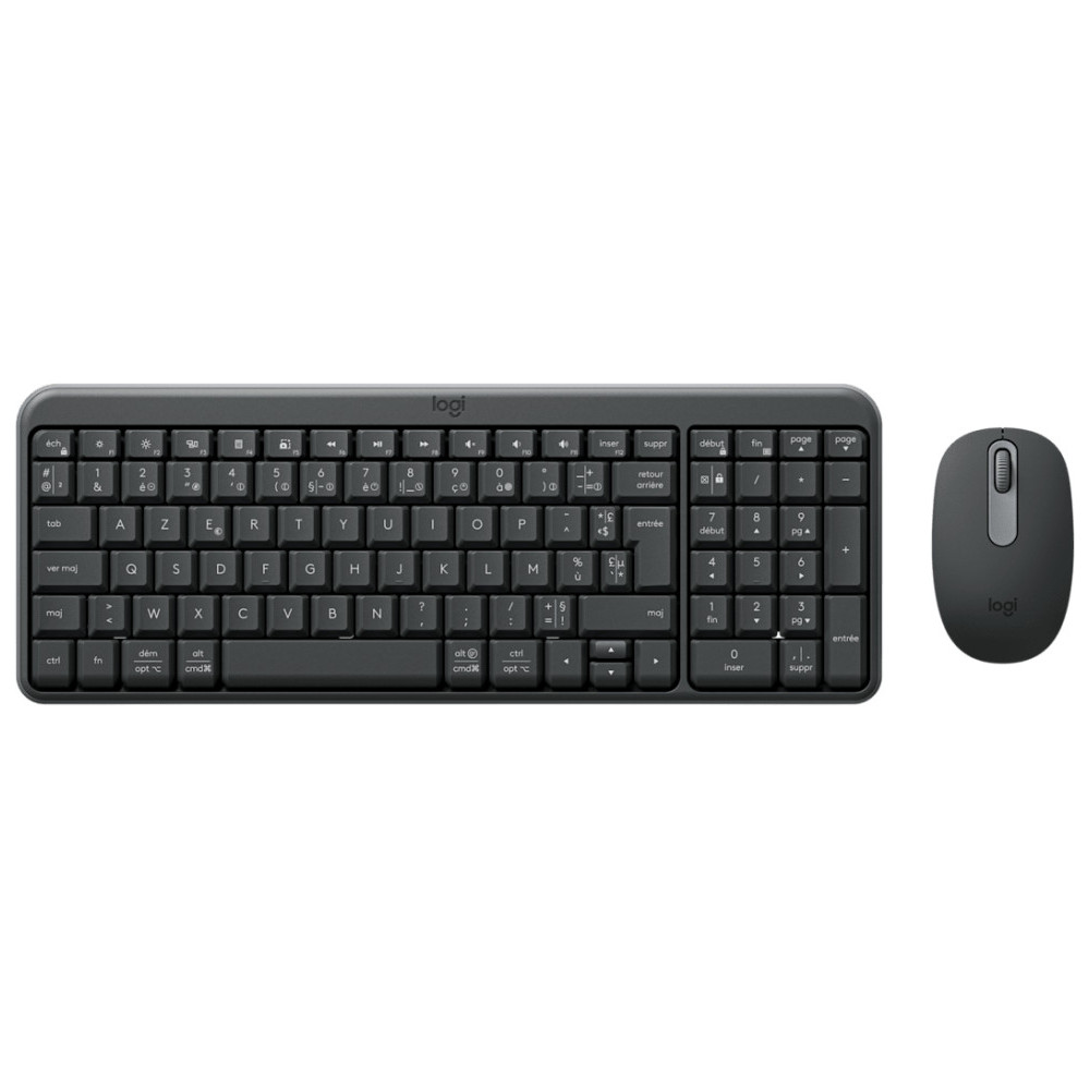  Ensemble clavier et souris sans fil Logitech MK250 Compact - AZERTY (920-013549)