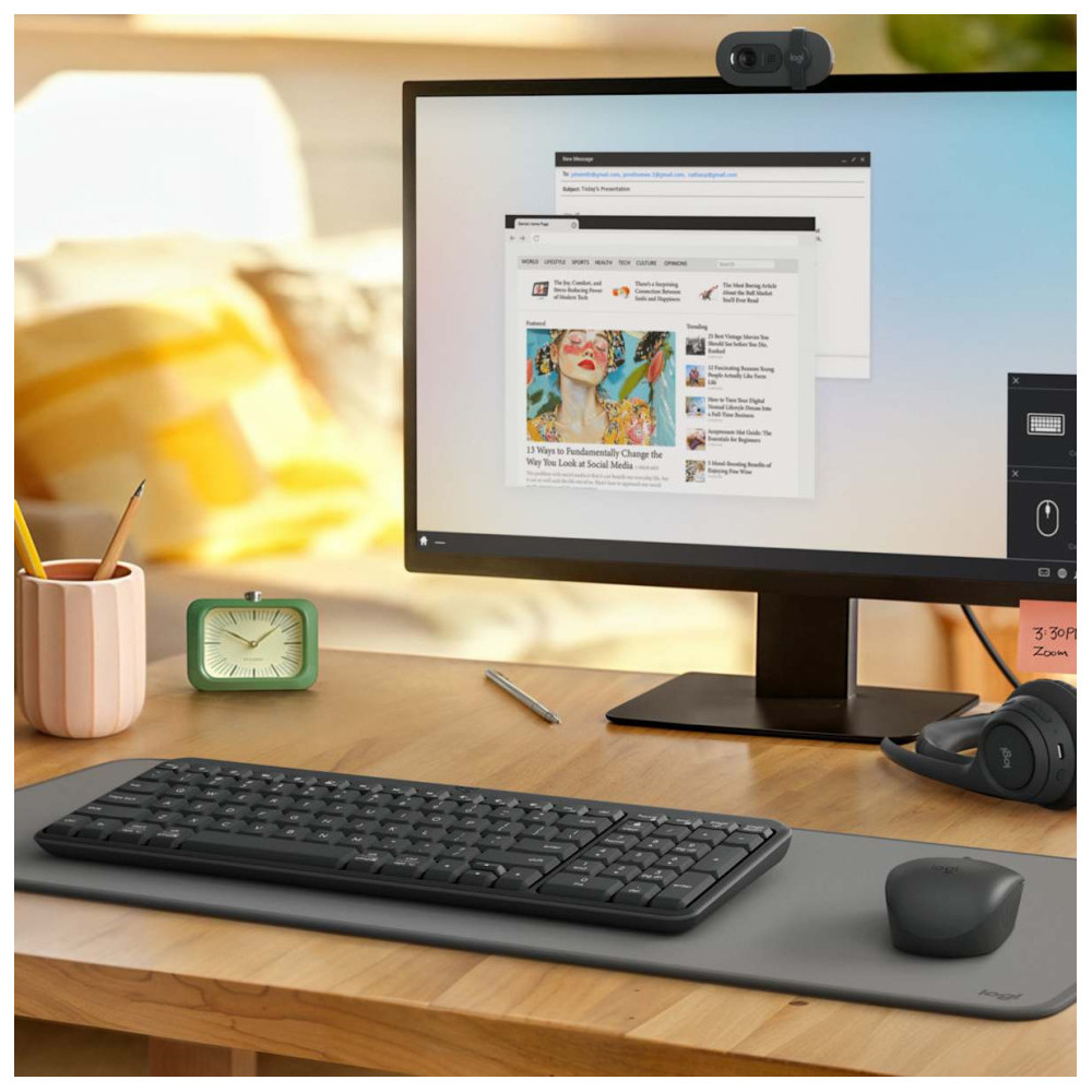  Ensemble clavier et souris sans fil Logitech MK250 Compact - AZERTY (920-013549)