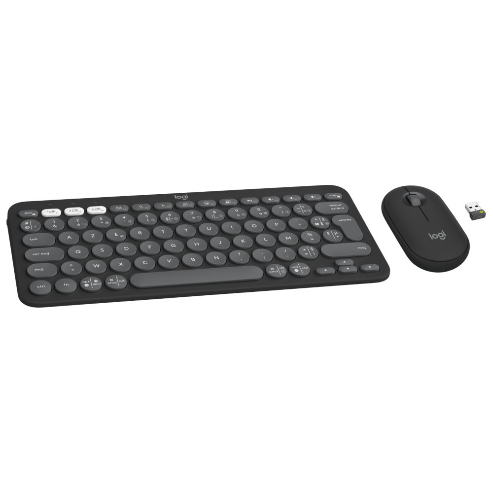  Ensemble clavier et souris sans fil Logitech Pebble 2 Combo