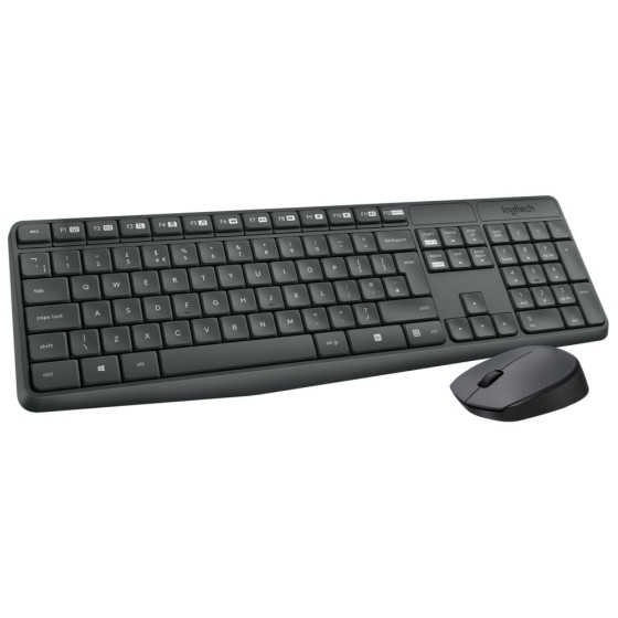 Clavier et souris sans fil Logitech MK235 (AZERTY Français)