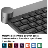 Clavier Bluetooth Multidispositif Logitech Craft - Français (AZERTY) (920-008497)