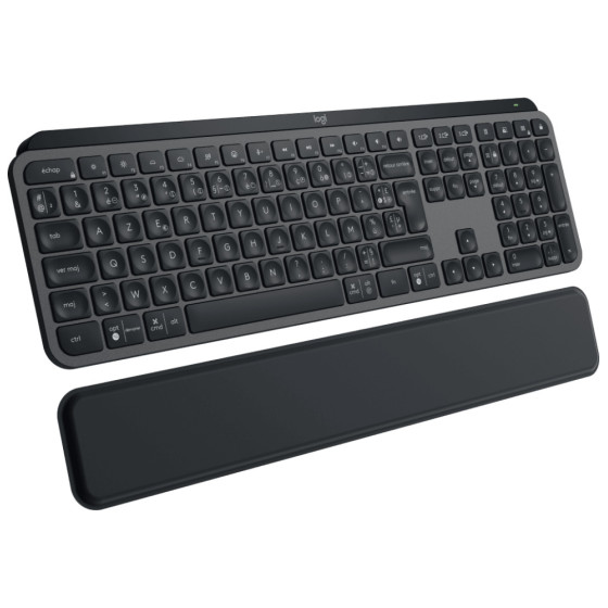  Clavier sans fil Logitech MX Keys Plus avec repose-poignets - AZERTY (920-009406)