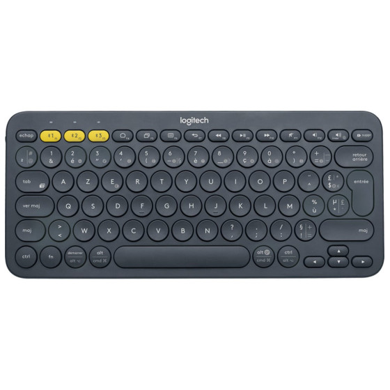 Clavier Bluetooth Multidispositif LOGITECH K380 Français (AZERTY) (920-007568)