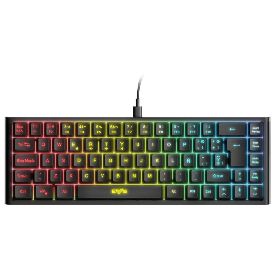 Clavier gaming rétroéclairé Energy Sistem ESG K4 Kompact RGB USB-C (AZERTY)
