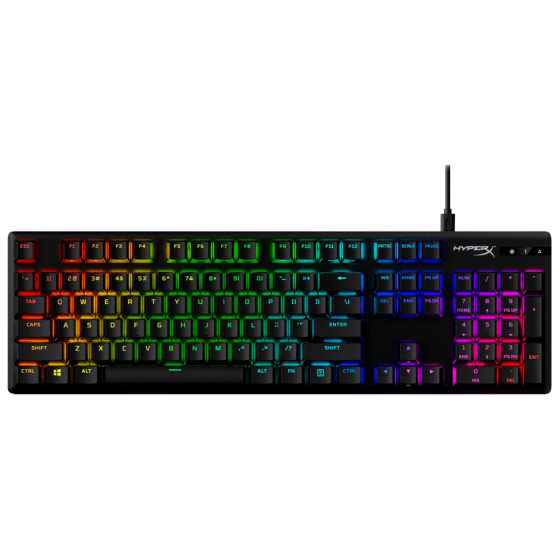 Clavier de jeu mécanique HyperX Alloy Origins PBT HX Rouge - AZERTY (639N3AA)