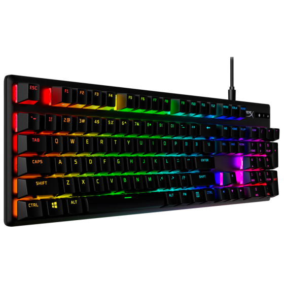  Clavier de jeu mécanique HyperX Alloy Origins PBT HX Rouge - AZERTY (639N3AA)