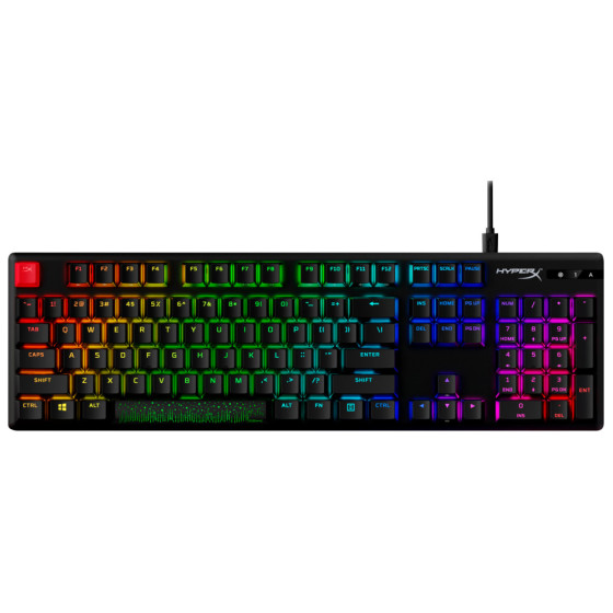  Clavier de jeu mécanique HyperX Alloy Origins PBT HX Rouge - AZERTY (639N3AA)