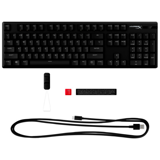  Clavier de jeu mécanique HyperX Alloy Origins PBT HX Rouge - AZERTY (639N3AA)