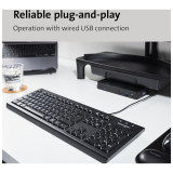  Clavier filaire Kensington ValuKeyboard USB - AZERTY (1500109FR)