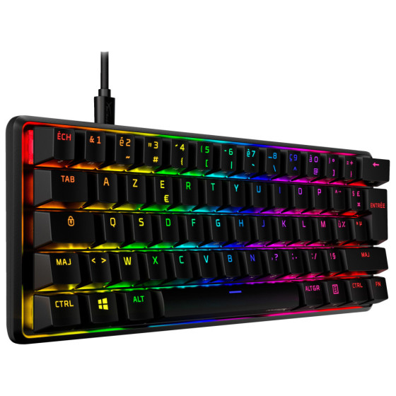  HP HyperX Alloy Origins 60 - Clavier mécanique gaming - HX rouge - AZERTY (6P6K8AA)