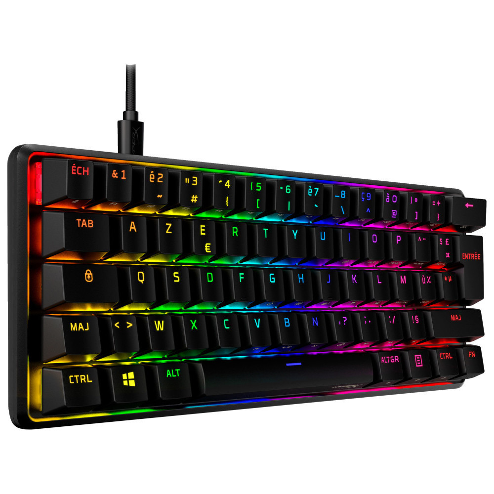  HP HyperX Alloy Origins 60 - Clavier mécanique gaming - HX rouge - AZERTY (6P6K8AA)