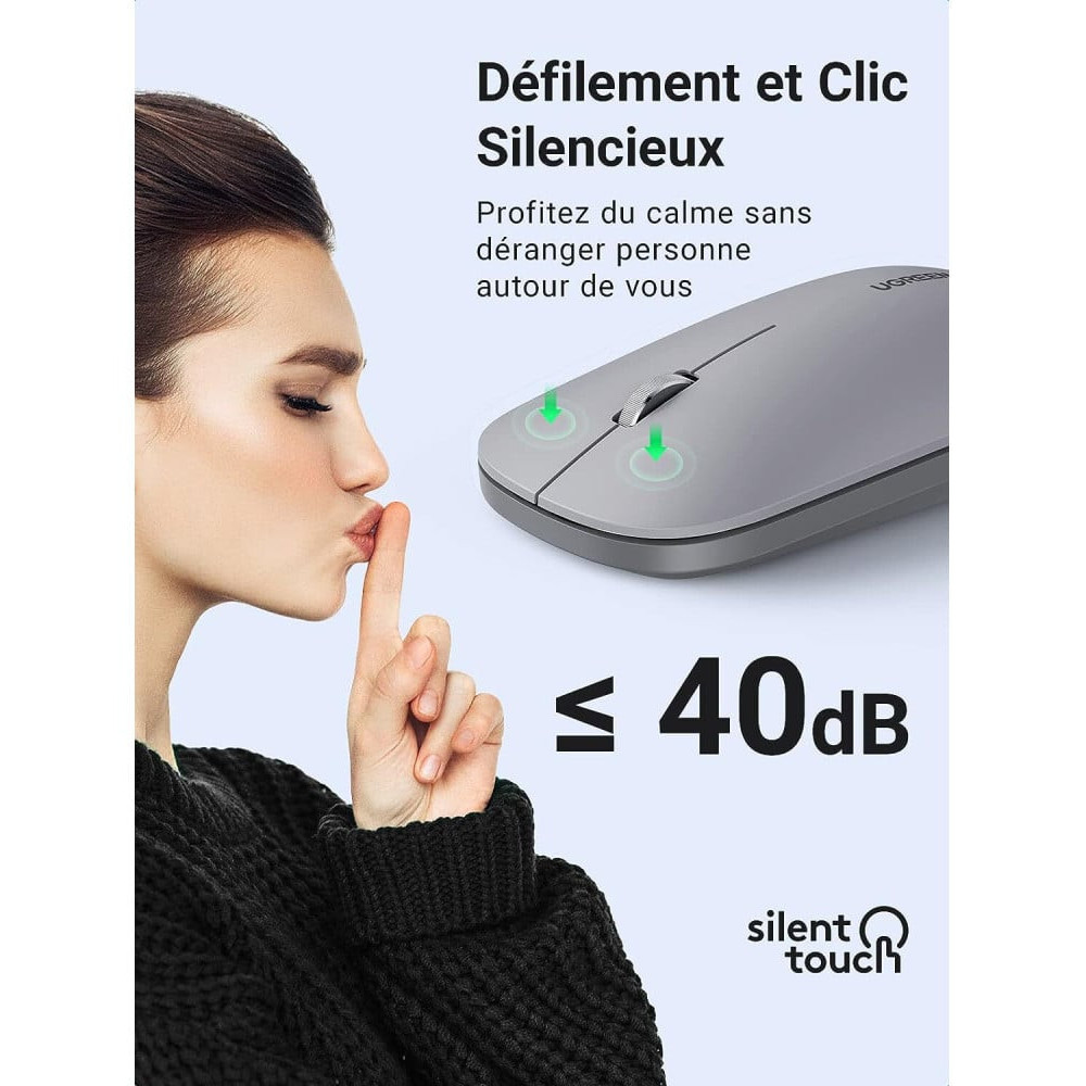  Souris sans fil Ugreen 2.4Ghz