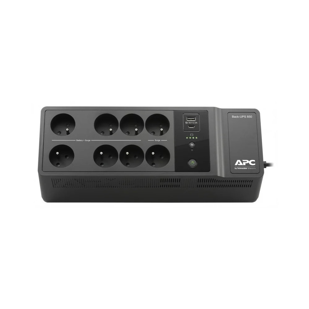 ONDULEUR MONOPHASÉ OFF-LINE APC BACK-UPS 850VA - 230V, USB TYPE-C AND A (BE850G2-FR)