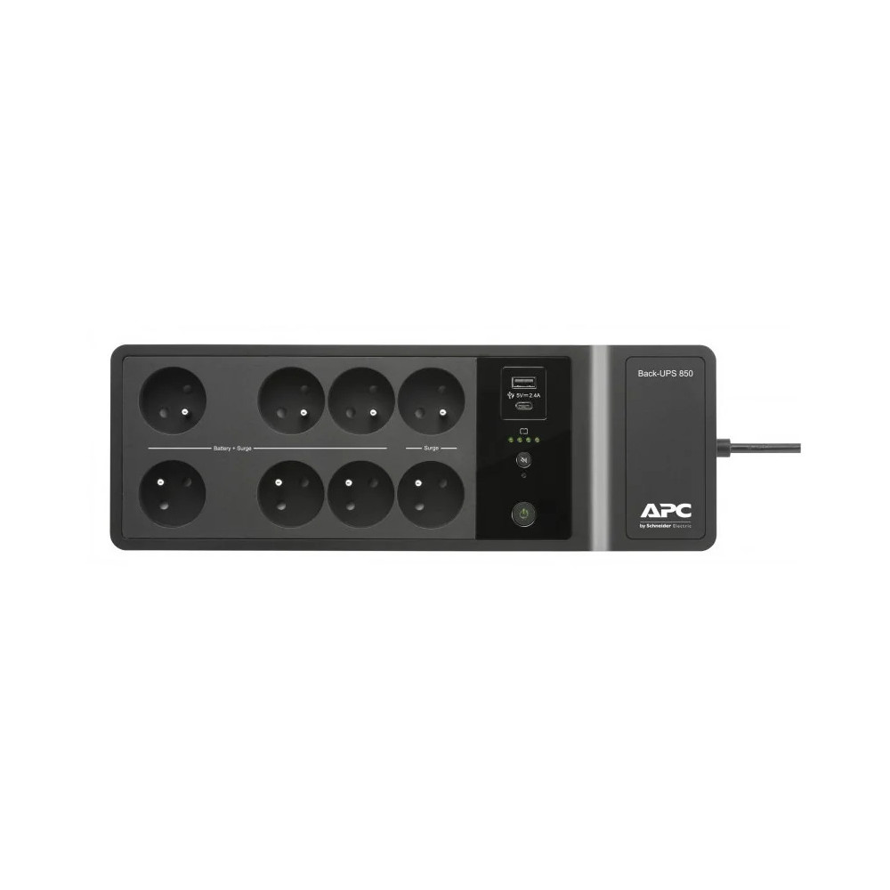 ONDULEUR MONOPHASÉ OFF-LINE APC BACK-UPS 850VA - 230V, USB TYPE-C AND A (BE850G2-FR)