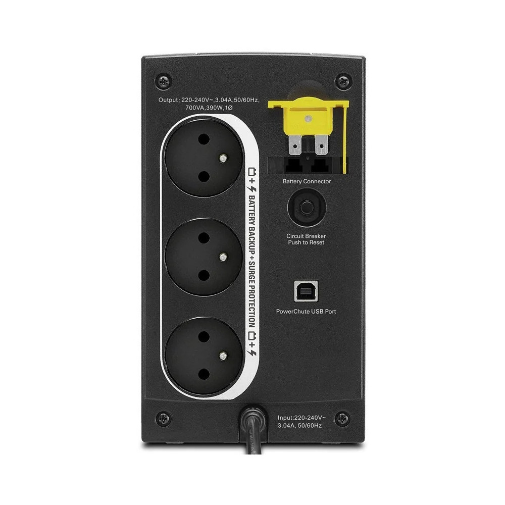ONDULEUR LINE-INTERACTIVE APC 700VA BACK-UPS (BX700U-FR)