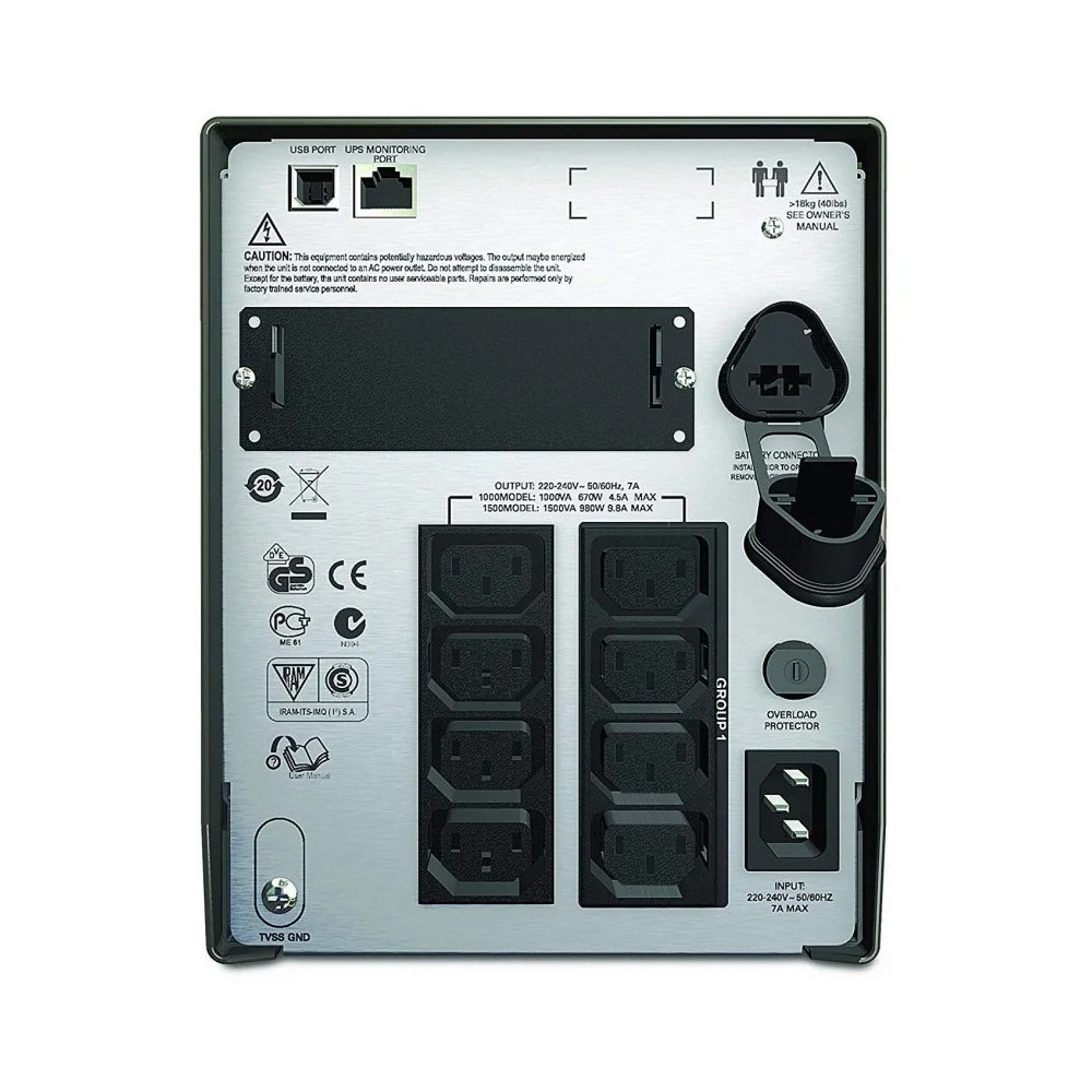 ONDULEUR LINE-INTERACTIVE APC 1000VA SMART-UPS (SMT1000I)