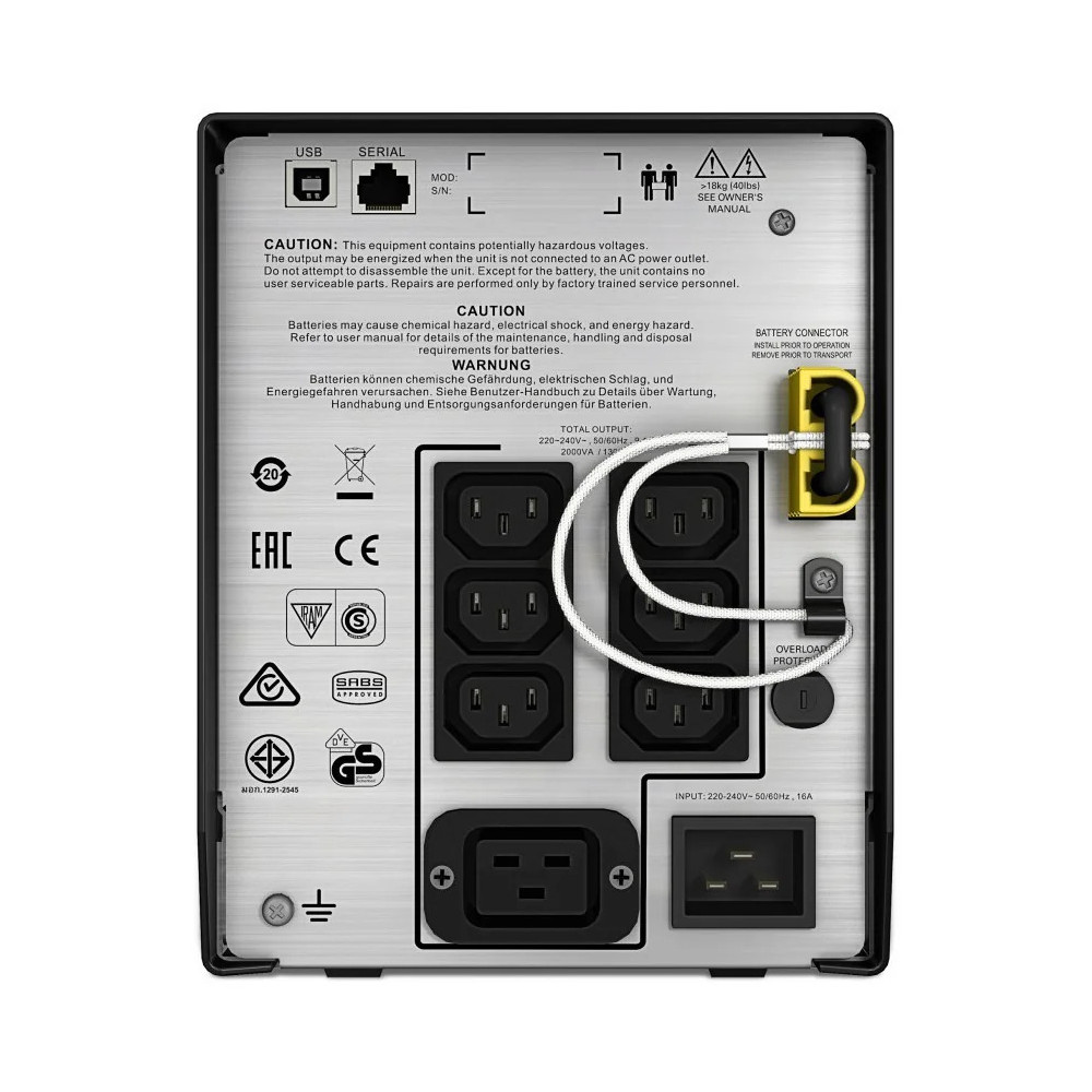 Onduleur Line-interactive APC Smart-UPS C 2000VA (SMC2000I)