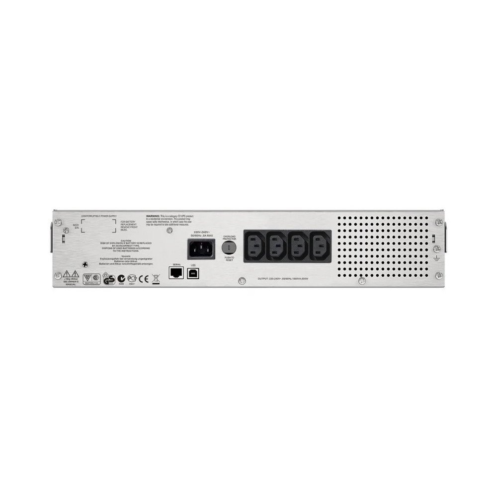 ONDULEUR LINE-INTERACTIVE APC 1000VA SMART-UPS C - RACK 2U (SMC1000I-2U)