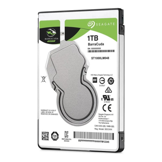 DISQUE DUR INTERNE 2.5" 7MM SEAGATE BARRACUDA 500 GB / 1TB (ST1000LM048)