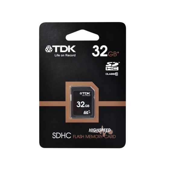 CARTE MÉMOIRE TDK CLASS 10 SDHC 1 - 32 GB (TDK78717)