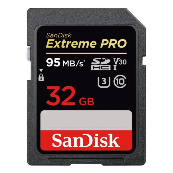 CARTE MÉMOIRE SANDISK EXTREME PRO SDHC (SDSDXXG-032G-GN4IN)