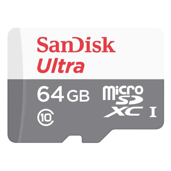 SANDISK ULTRA MICROSDXC 64GB 80MB/S CL. 10 (SDSQUNS-064G-GN3MN)