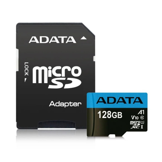 CARTE MÉMOIRE ADATA PREMIER - 128 GB - MICROSDHC/SDXC (AUSDX128GUICL10A1-RA1) UHS-I CLASS10