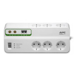 BLOC PARAFOUDRE 6 PRISES 230V APC ESSENTIAL SURGEARREST AVEC 2 X RJ11 ET 2 X COAXIAL (PMH63VT-FR
)
