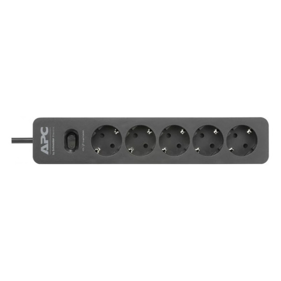 Multiprise Parafoudre APC SurgeArrest Essential - parasurtenseur - 5 prises standard Schuko - 230V - noir (PME5B-GR)