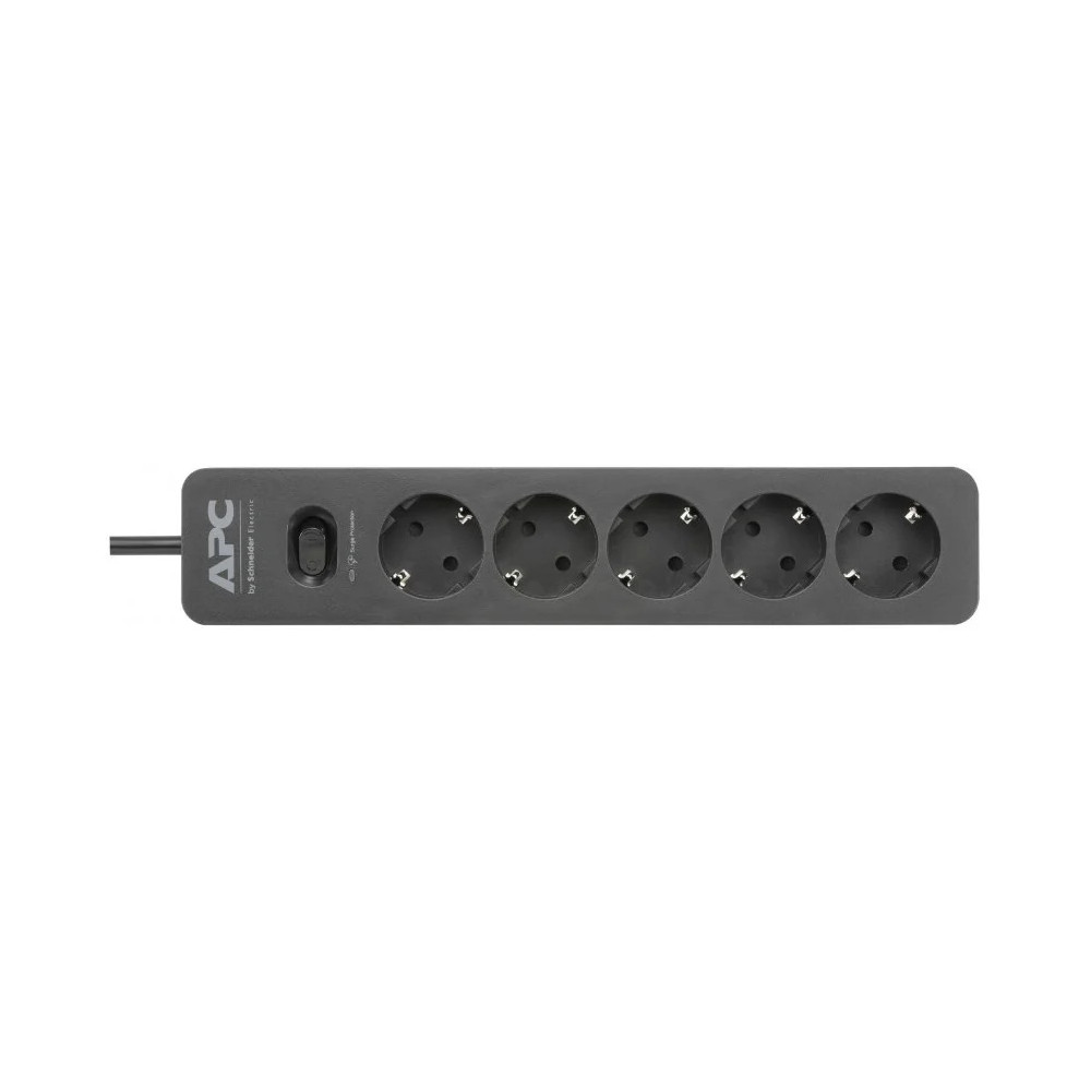 Multiprise Parafoudre APC SurgeArrest Essential - parasurtenseur - 5 prises standard Schuko - 230V - noir (PME5B-GR)