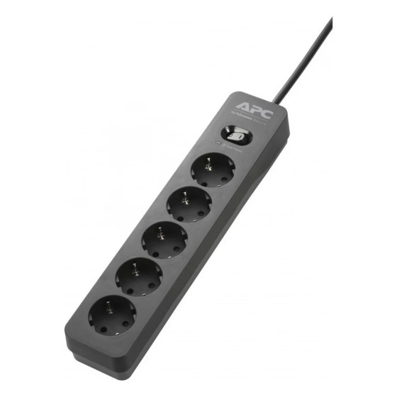 Multiprise Parafoudre APC SurgeArrest Essential - parasurtenseur - 5 prises standard Schuko - 230V - noir (PME5B-GR)