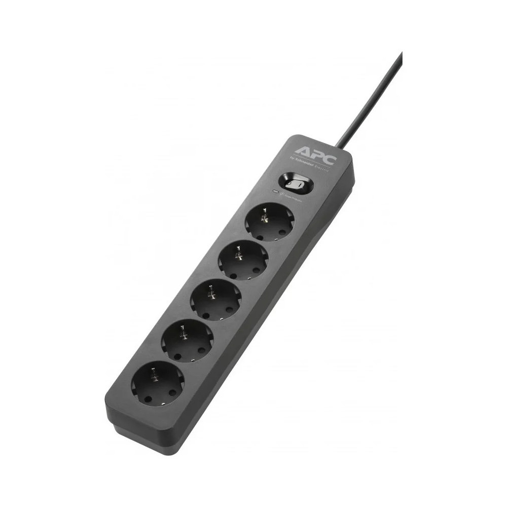 Multiprise Parafoudre APC SurgeArrest Essential - parasurtenseur - 5 prises standard Schuko - 230V - noir (PME5B-GR)