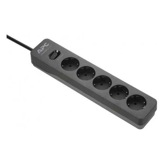 Multiprise Parafoudre APC SurgeArrest Essential - parasurtenseur - 5 prises standard Schuko - 230V - noir (PME5B-GR)