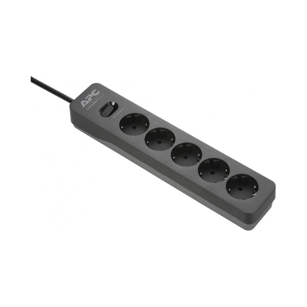Multiprise Parafoudre APC SurgeArrest Essential - parasurtenseur - 5 prises standard Schuko - 230V - noir (PME5B-GR)