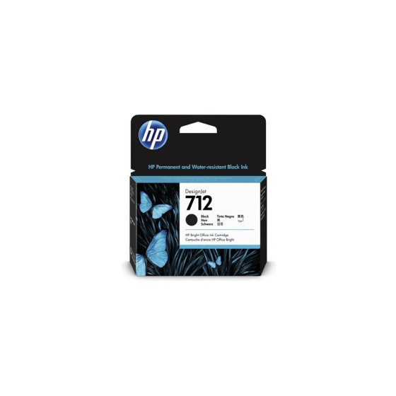 HP 712 NOIR CARTOUCHE D'ENCRE HP D'ORIGINE (3ED71A)