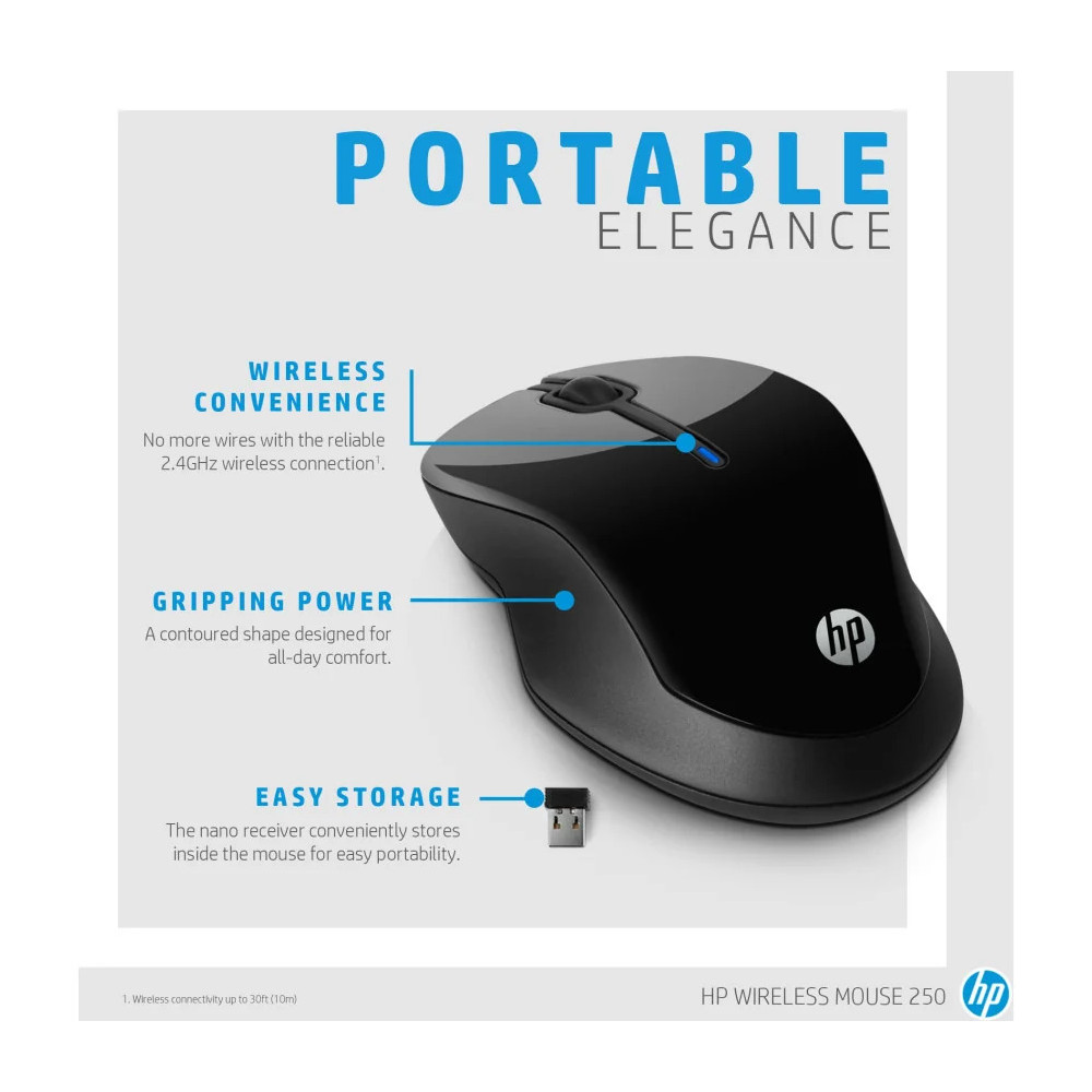 SOURIS SANS FIL HP 250 (3FV67AA)