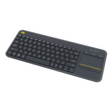 CLAVIER SANS FIL AVEC PAVÉ TACTILE INTÉGRÉ LOGITECH WIRELESS TOUCH KEYBOARD K400 PLUS NOIR (AZERTY, FRANÇAIS) (920-007129)